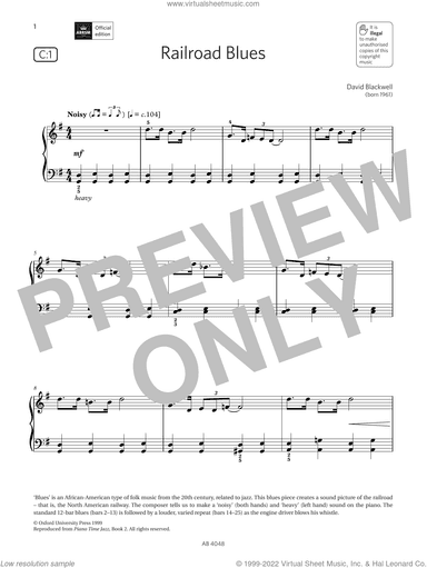 Railroad Blues (Grade 2, list C1, from the ABRSM Piano Syllabus 2023 and 2024)