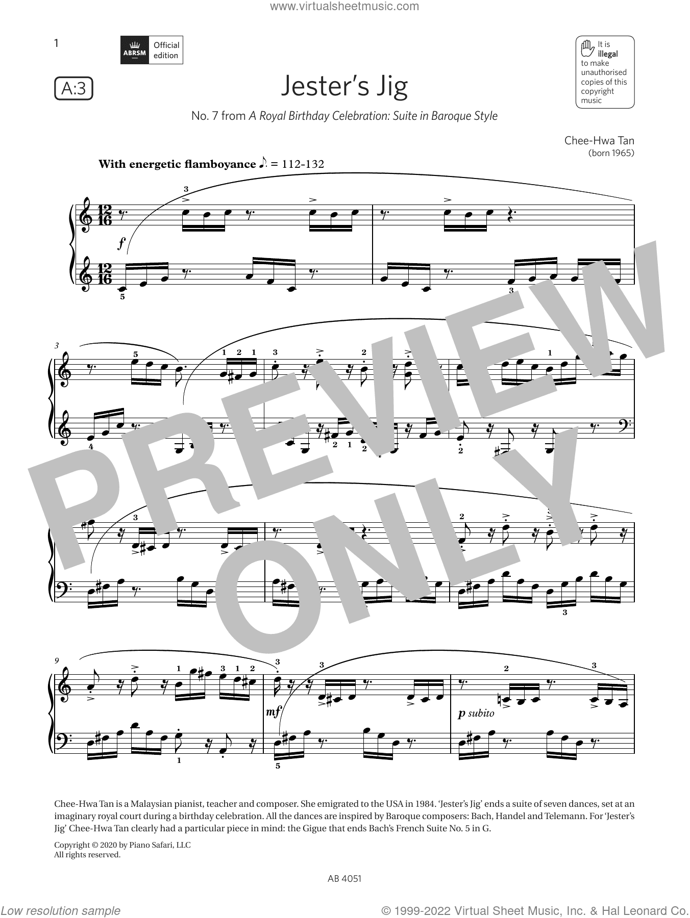 Jester's Jig (Grade 5, list A3, from the ABRSM Piano Syllabus 2023 and 2024)