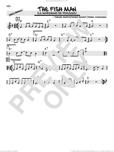 The Fish Man (Le Marchand De Poissons) (arr. Robert Rawlins)