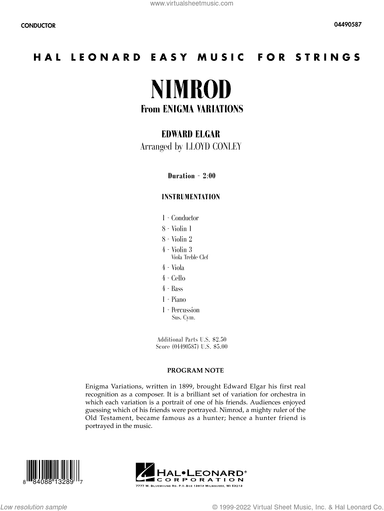 Nimrod (from Enigma Variations) (arr. Lloyd Conley)