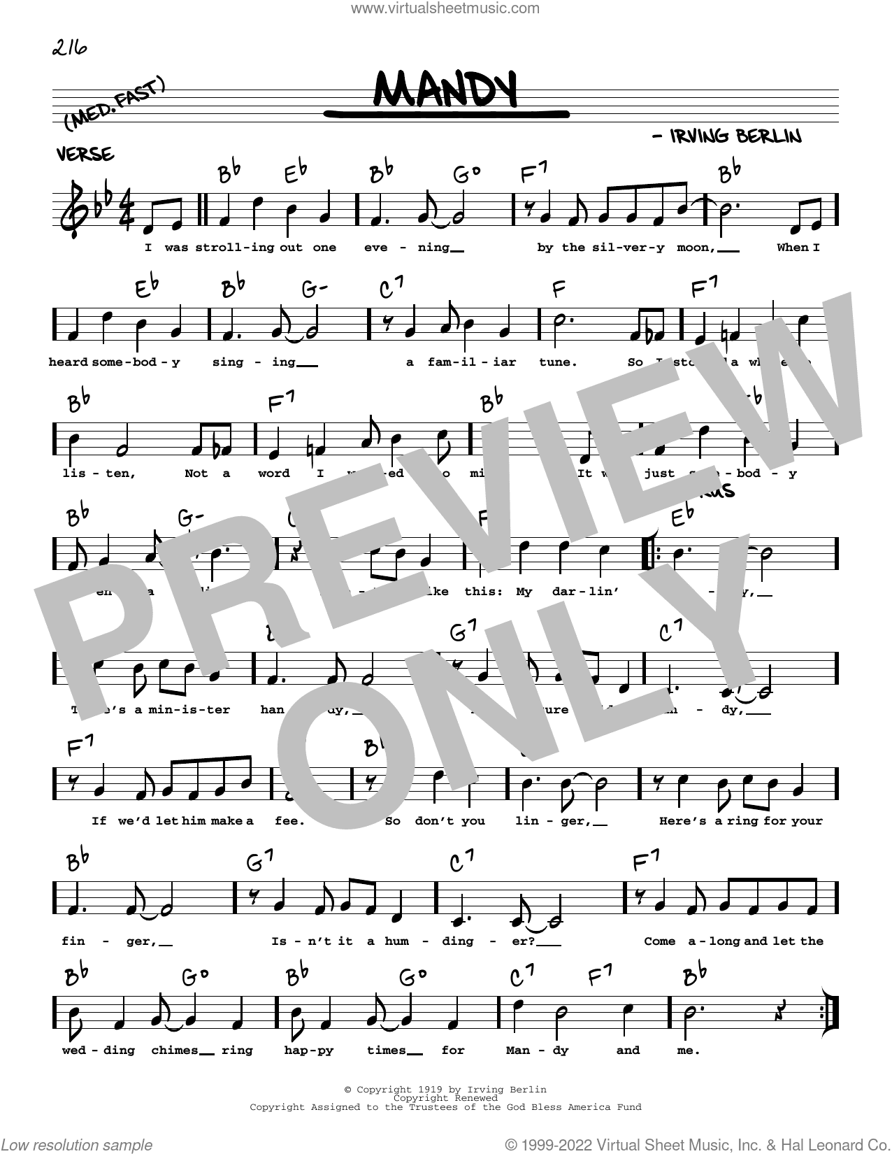 Mandy (arr. Robert Rawlins)
