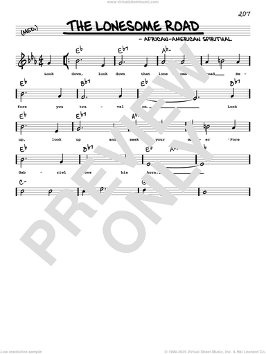 The Lonesome Road (arr. Robert Rawlins)