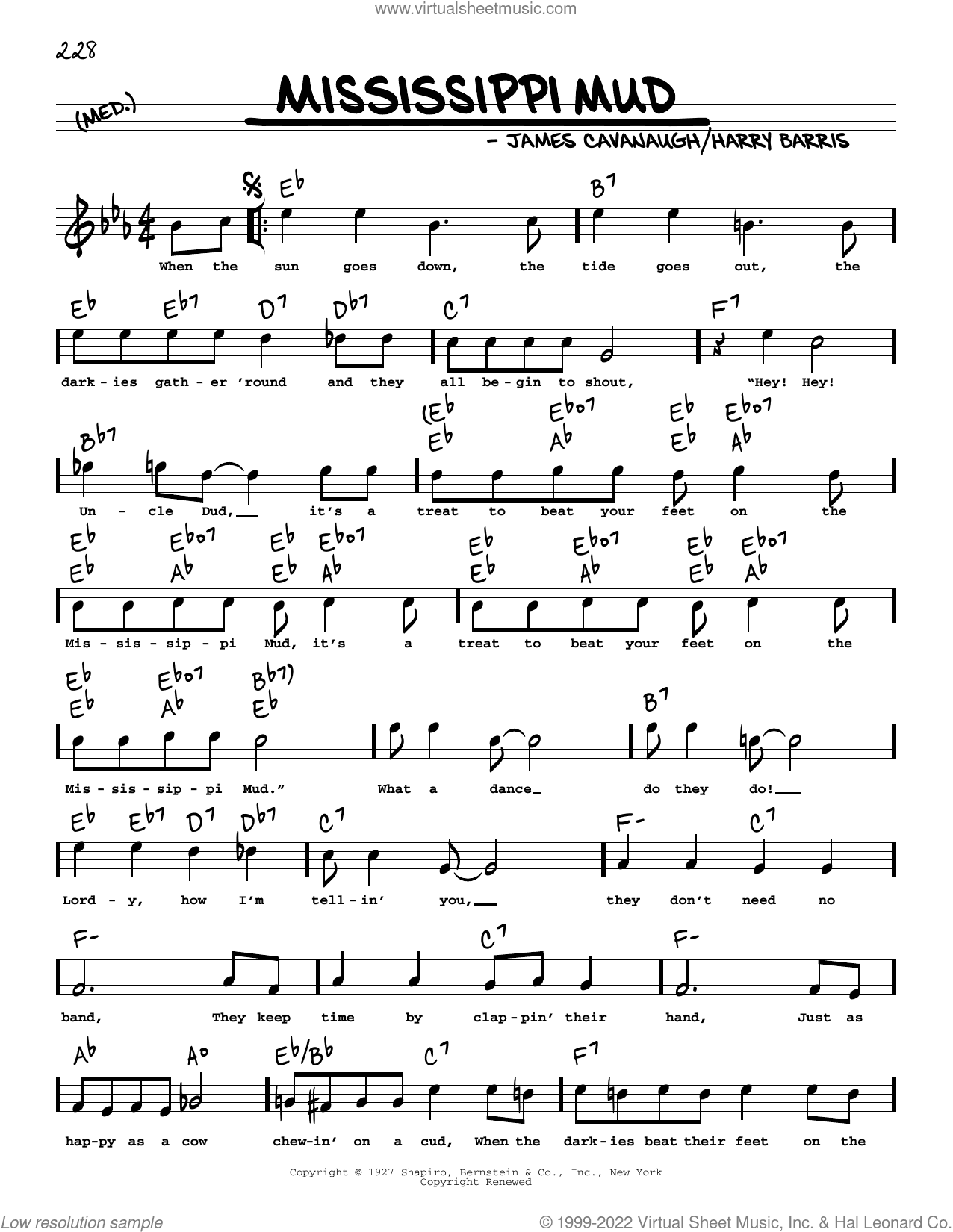 Mississippi Mud (arr. Robert Rawlins)