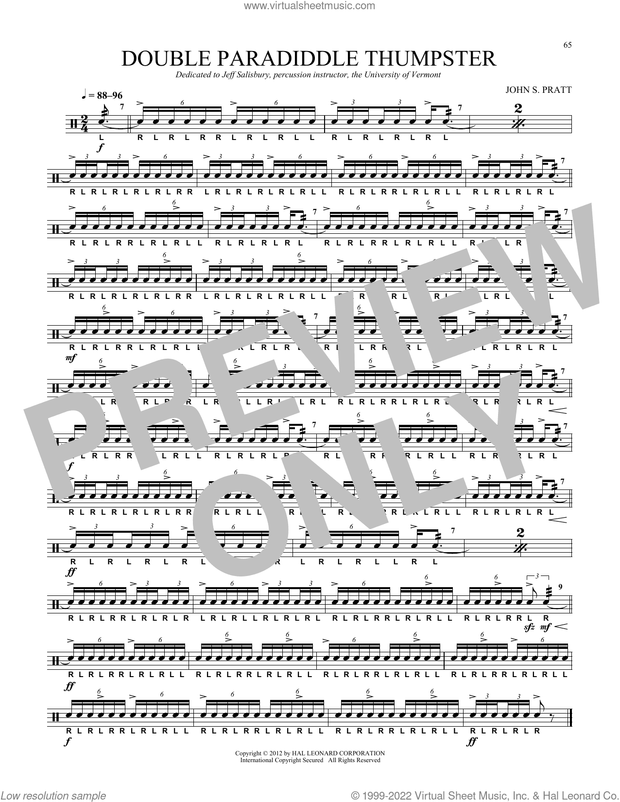 Double Paradiddle Thumpster