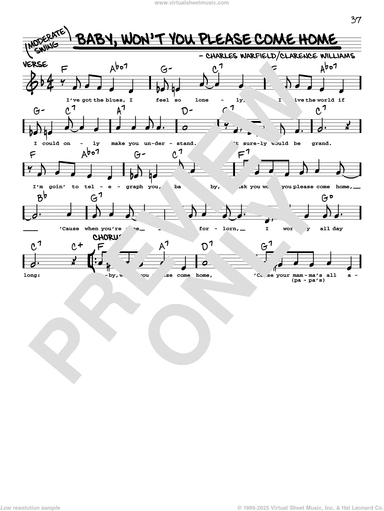 Baby, Won't You Please Come Home (arr. Robert Rawlins)