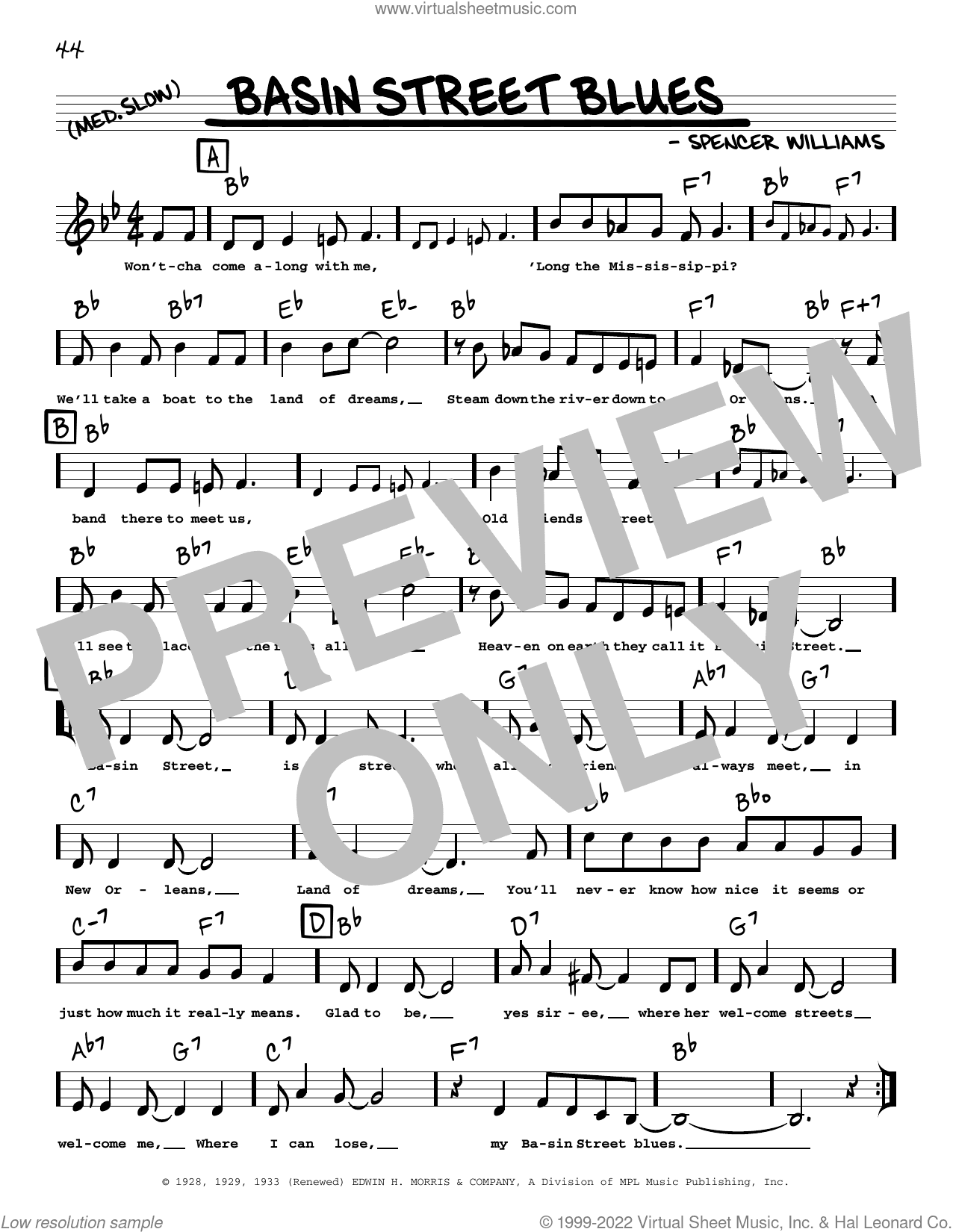 Basin Street Blues (arr. Robert Rawlins)