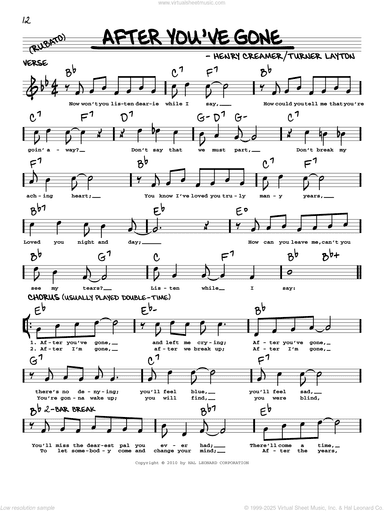 After You've Gone (arr. Robert Rawlins)