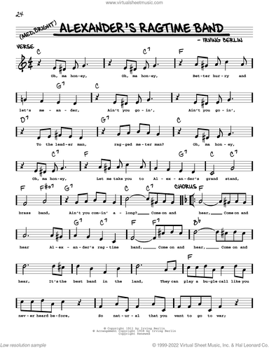 Alexander's Ragtime Band (arr. Robert Rawlins)