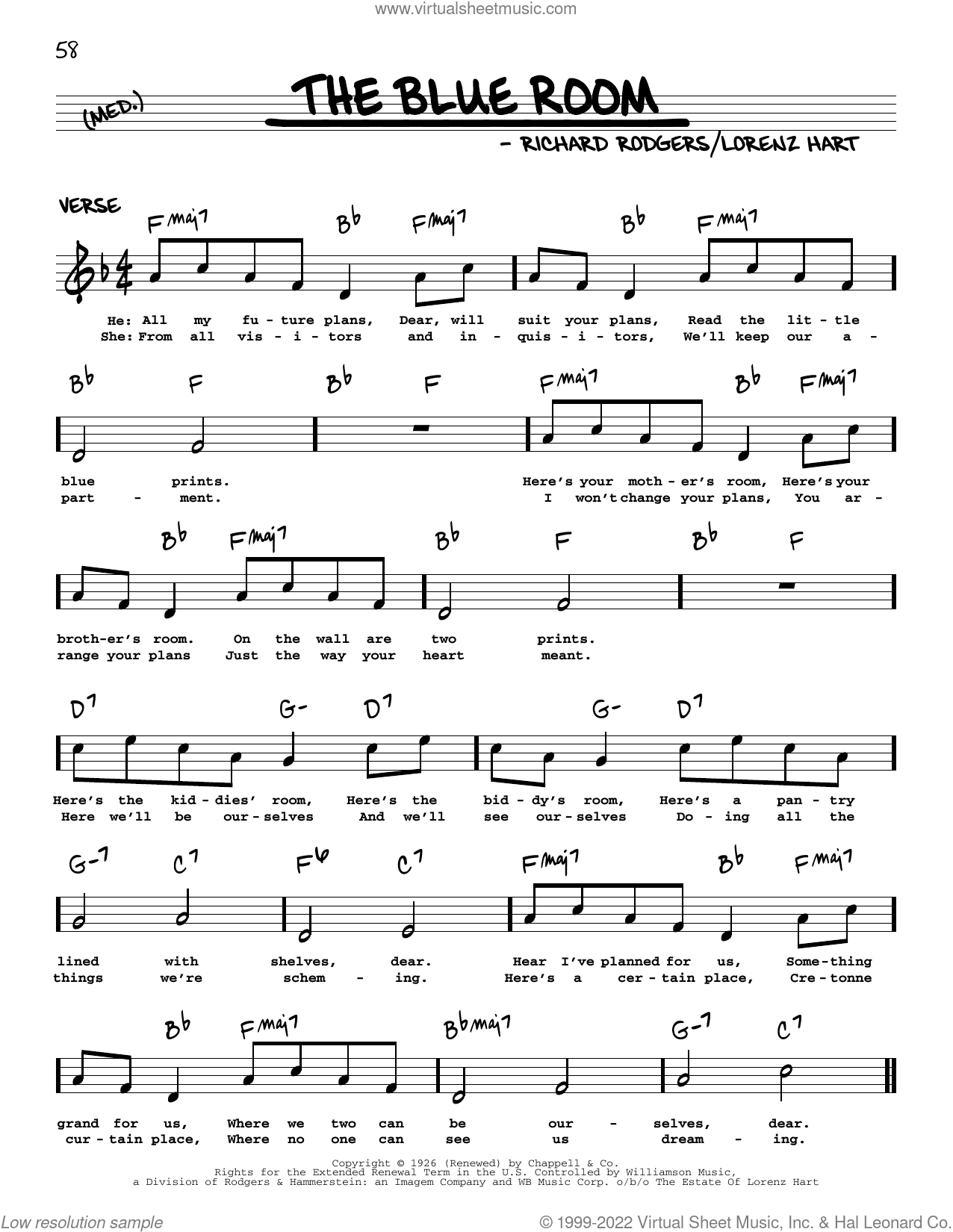 The Blue Room (arr. Robert Rawlins)