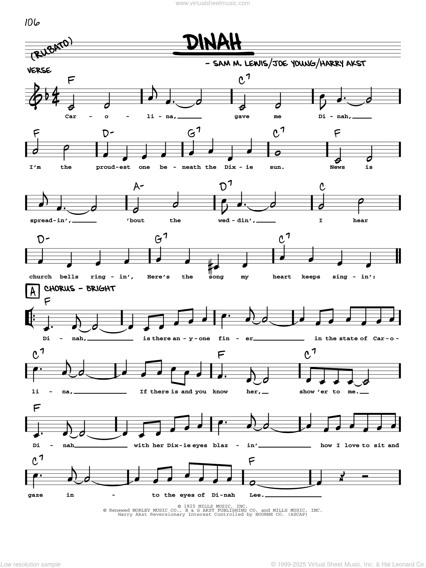 Dinah (arr. Robert Rawlins)