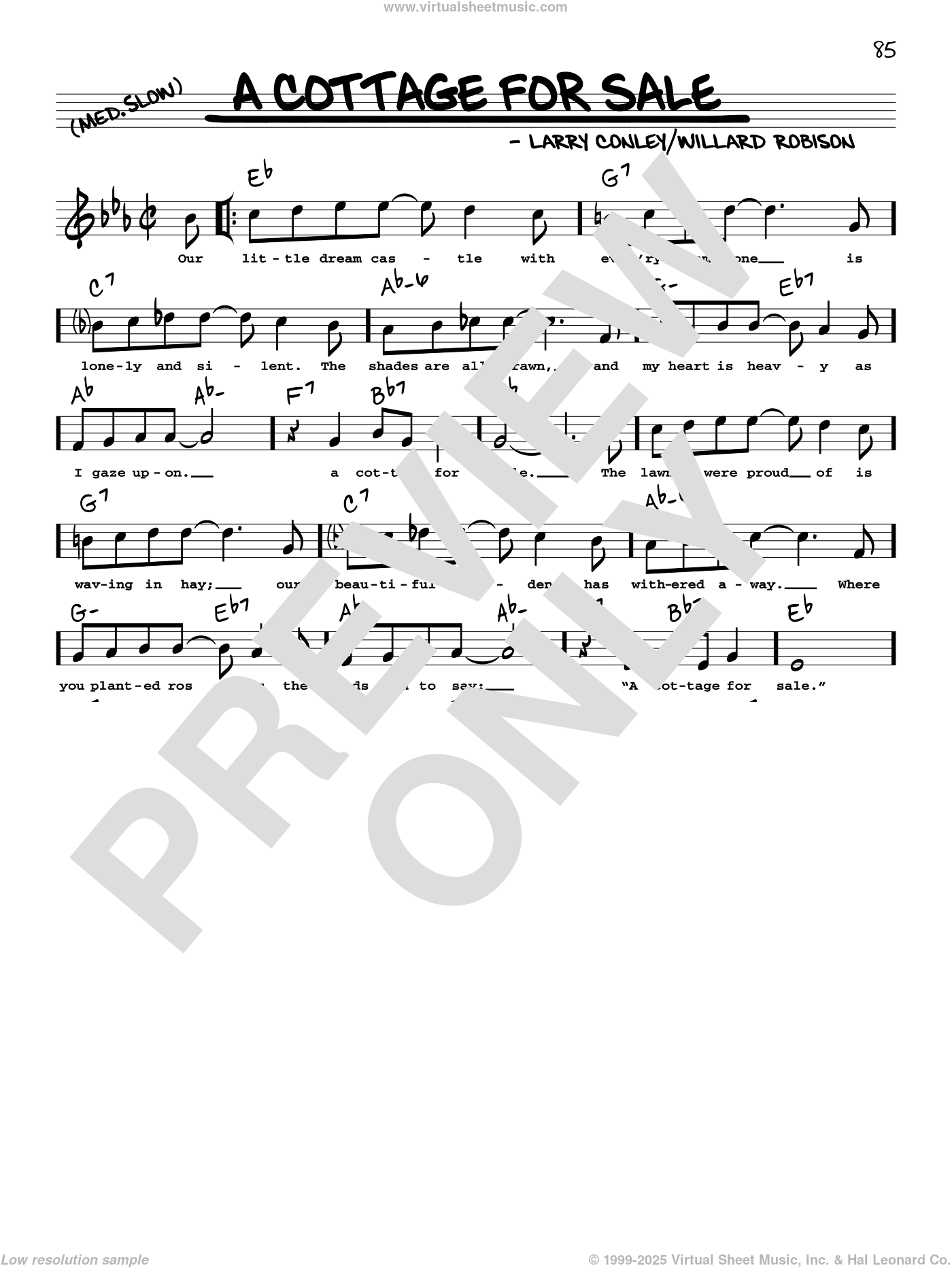 A Cottage For Sale (arr. Robert Rawlins)