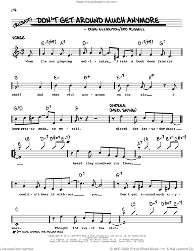 Don't Get Around Much Anymore (arr. Robert Rawlins)