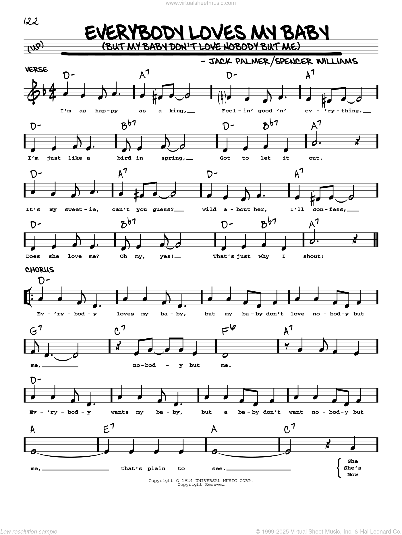 Everybody Loves My Baby (But My Baby Don't Love Nobody But Me) (arr. Robert Rawlins)