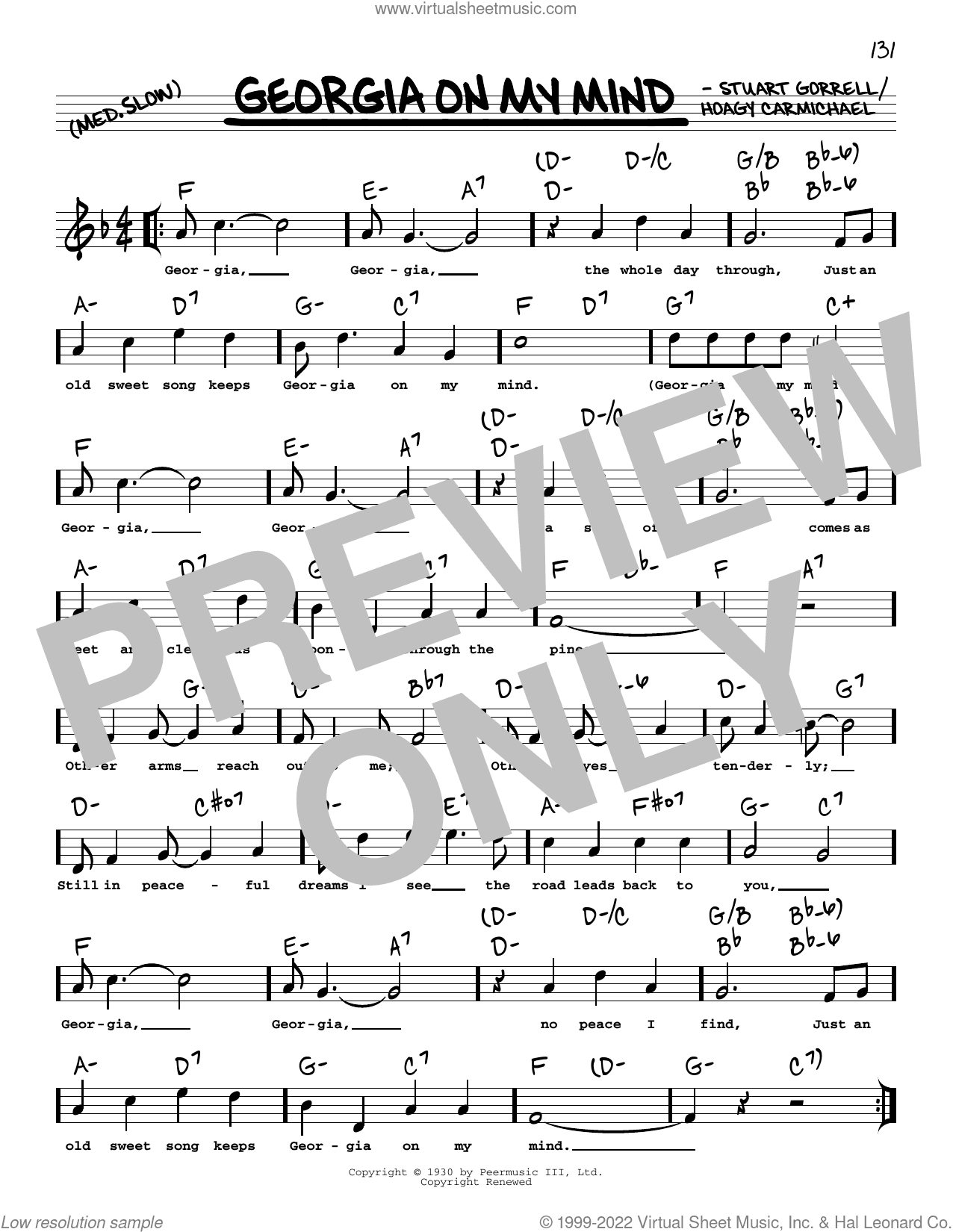 Georgia On My Mind (arr. Robert Rawlins)