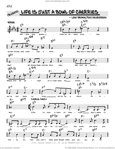 Life Is Just A Bowl Of Cherries (arr. Robert Rawlins)