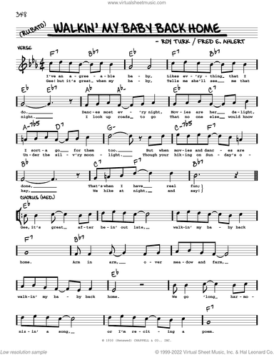 Walkin' My Baby Back Home (arr. Robert Rawlins)