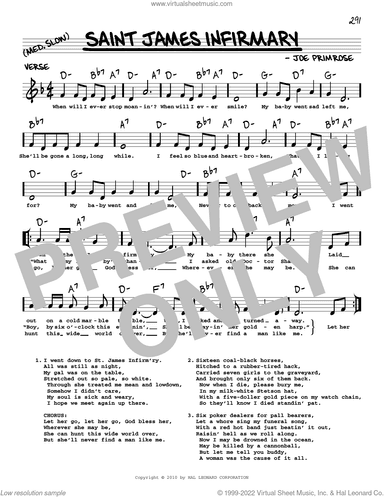 Saint James Infirmary (arr. Robert Rawlins)