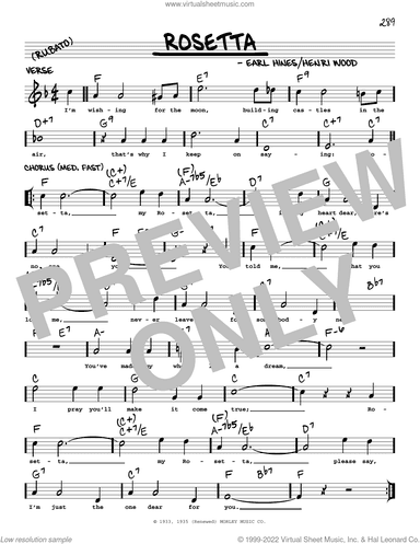 Rosetta (arr. Robert Rawlins)