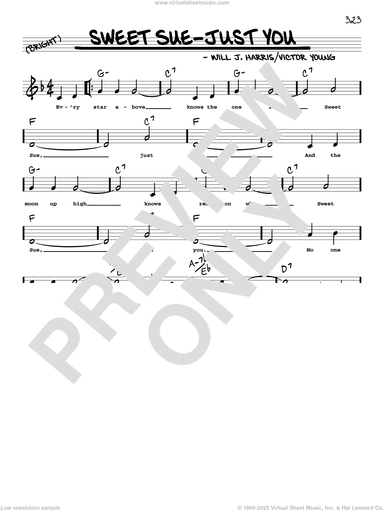 Sweet Sue-Just You (arr. Robert Rawlins)