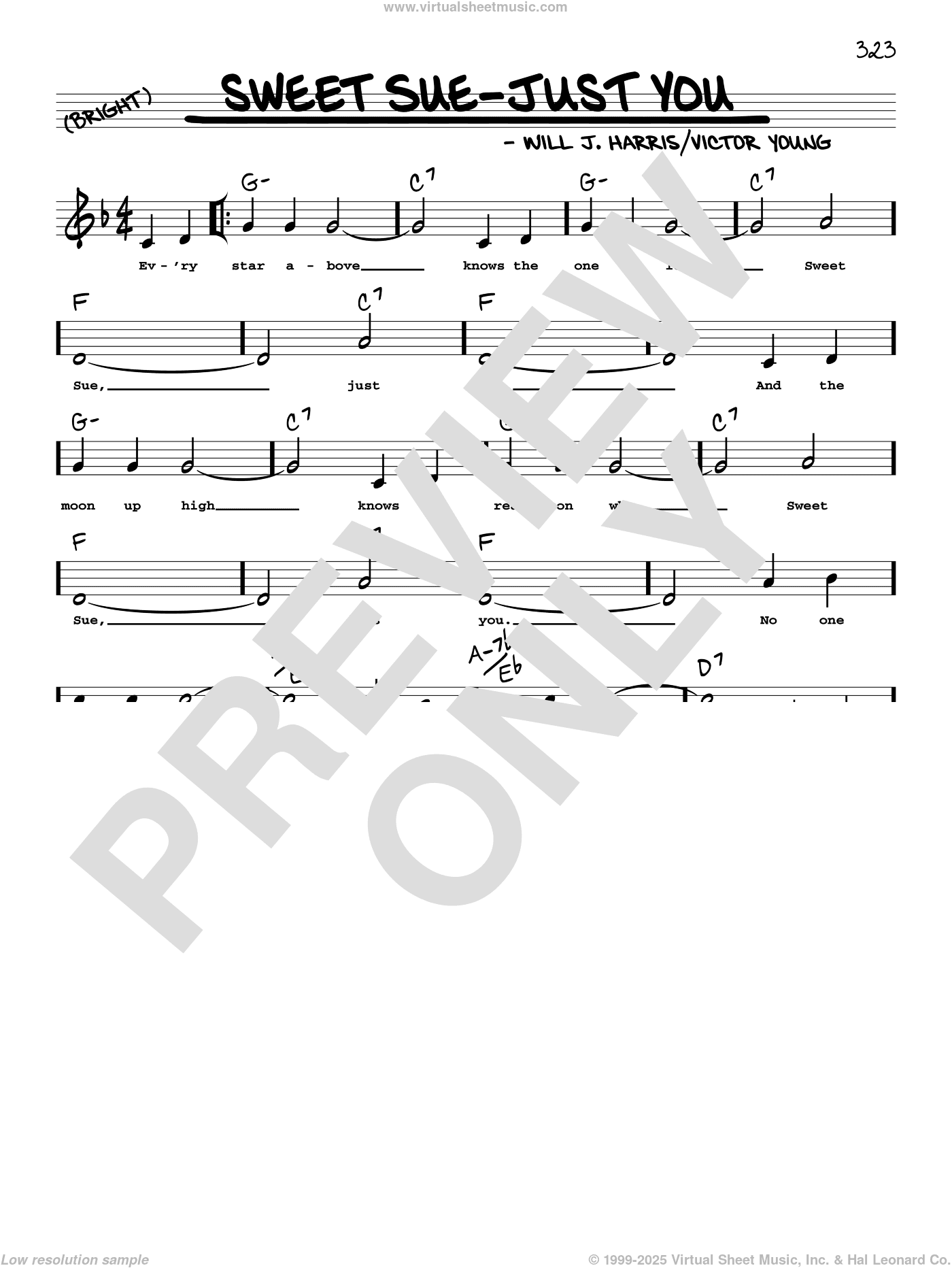 Sweet Sue-Just You (arr. Robert Rawlins)