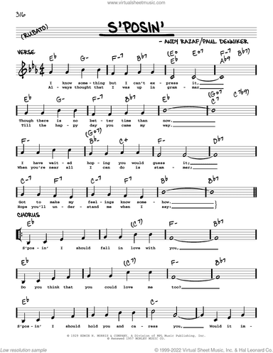 S'posin' (arr. Robert Rawlins)