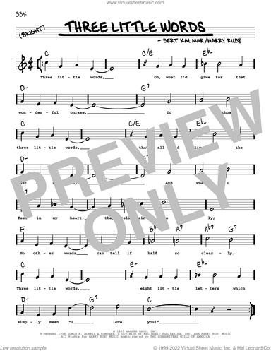 Three Little Words (arr. Robert Rawlins)
