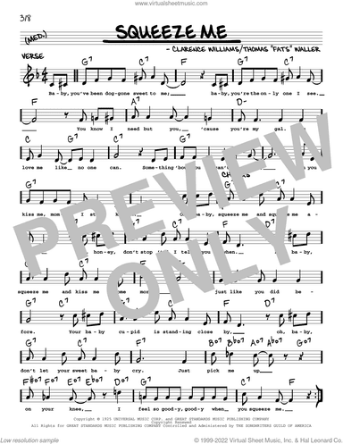 Squeeze Me (arr. Robert Rawlins)