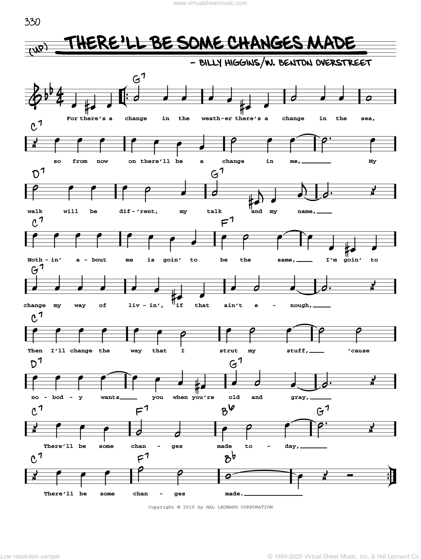 There'll Be Some Changes Made (arr. Robert Rawlins)
