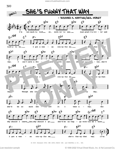 She's Funny That Way (arr. Robert Rawlins)