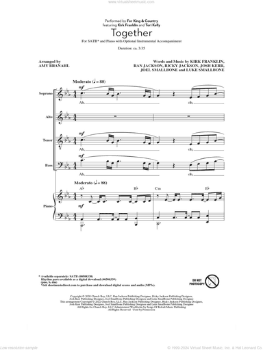 Together (feat. Kirk Franklin and Tori Kelly) (arr. Amy Branahl)