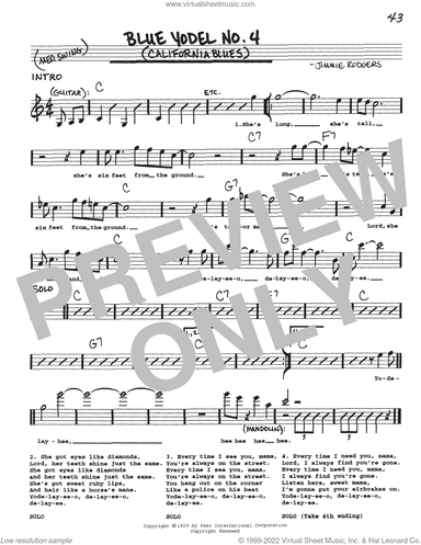 Blue Yodel No. 4 (California Blues)