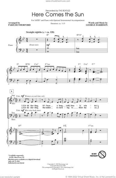 Here Comes The Sun (arr. Paris Rutherford)