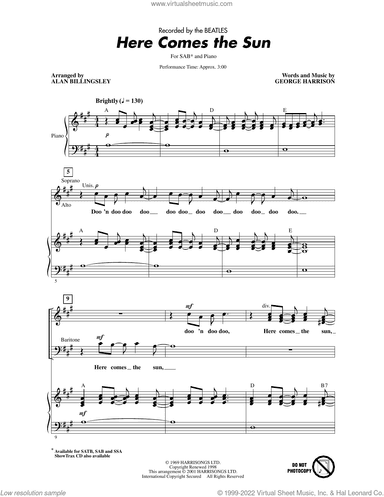 Here Comes The Sun (arr. Alan Billingsley)