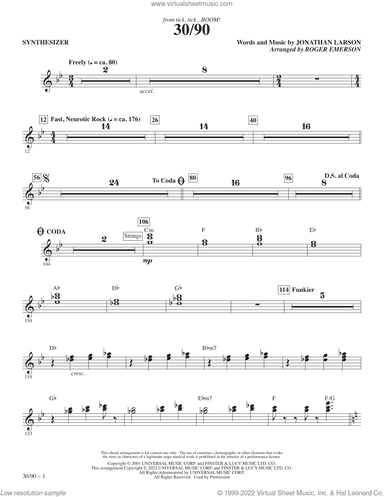 30/90 (from tick, tick... BOOM!) (arr. Roger Emerson)