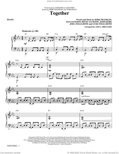 Together (feat. Kirk Franklin and Tori Kelly) (arr. Amy Branahl)