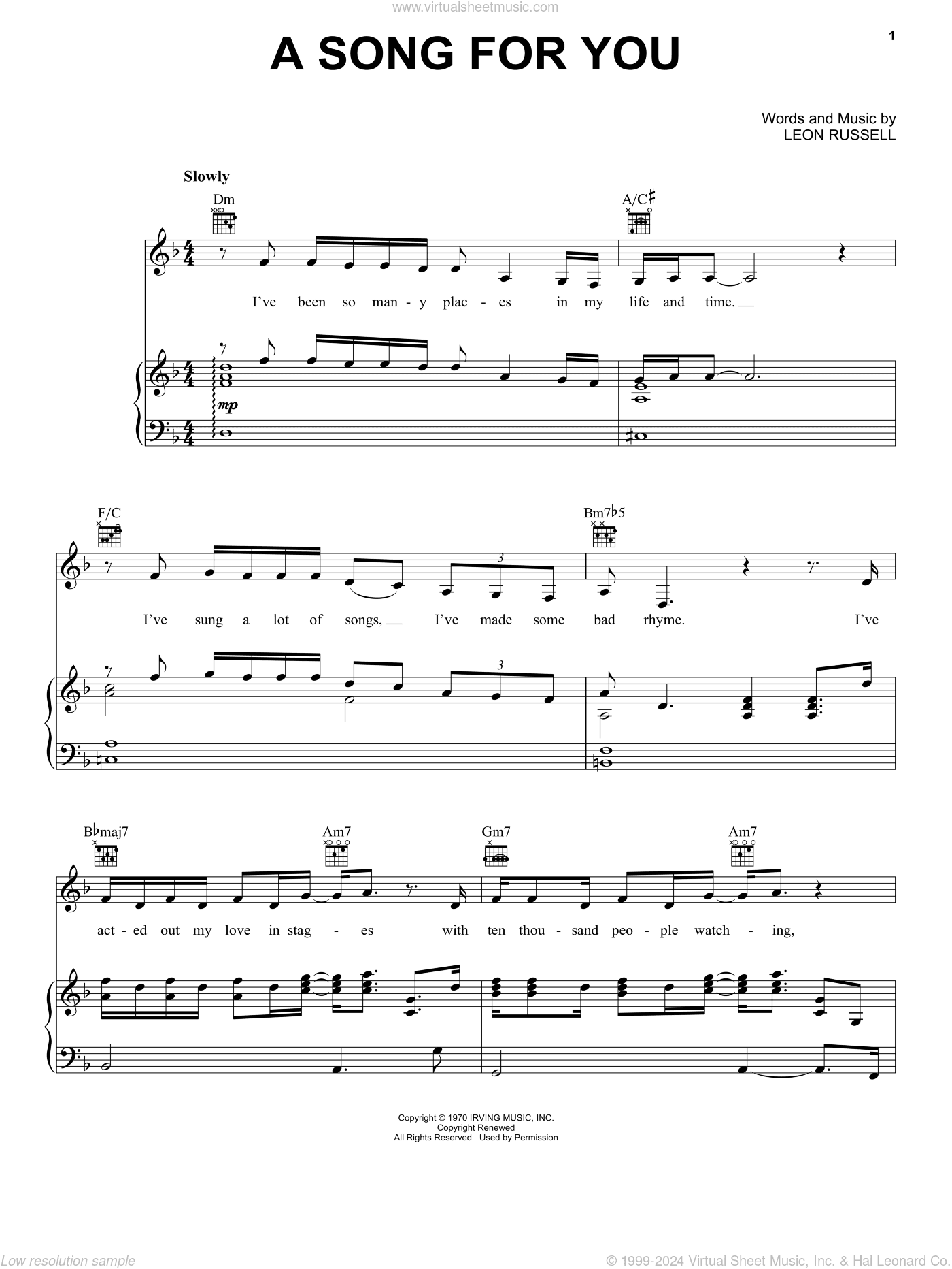 A Song For You