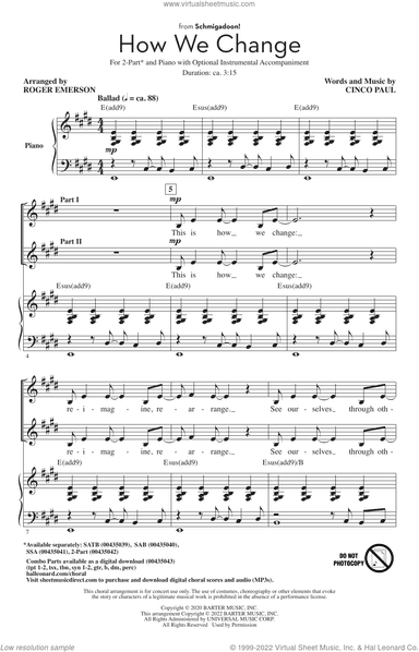 How We Change (Schmigadoon Finale) (from Schmigadoon!) (arr. Roger Emerson)