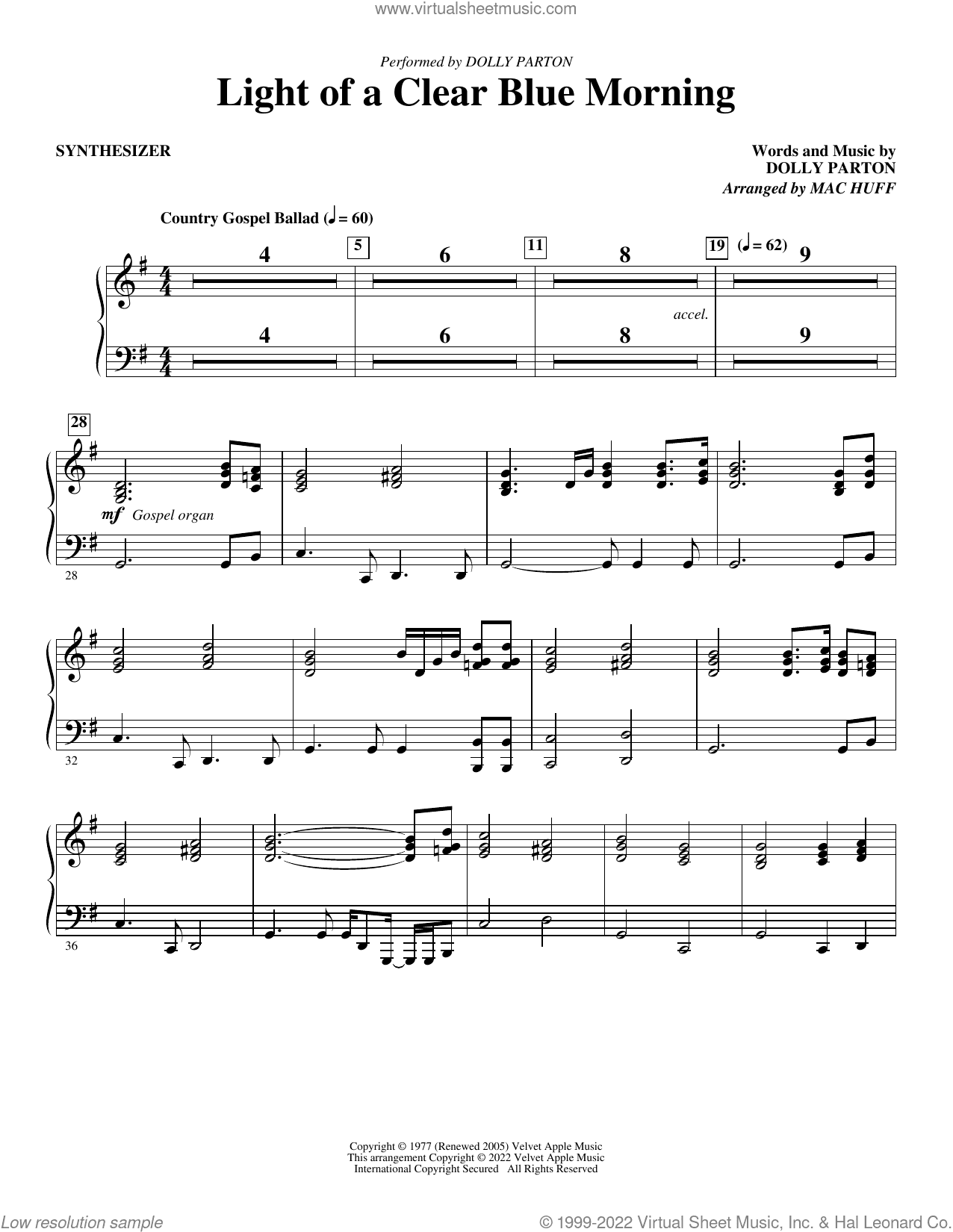 Light of a Clear Blue Morning (arr. Mac Huff)