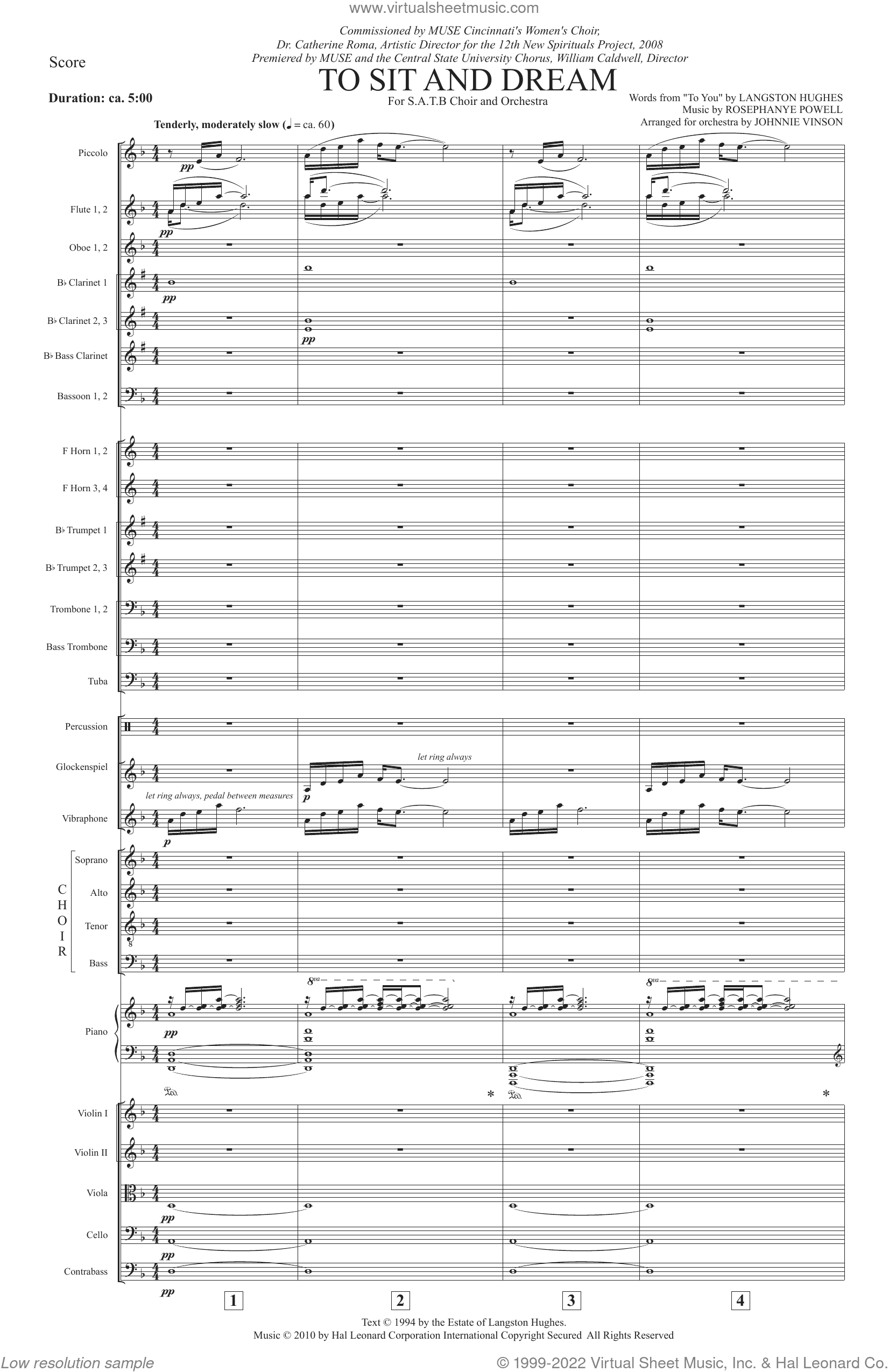 To Sit And Dream (Orchestra Accompaniment)