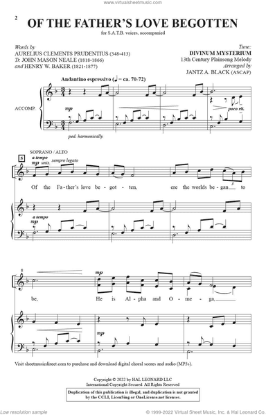 Of The Father's Love Begotten (arr. Jantz A. Black)