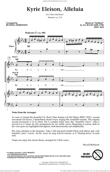 Kyrie Eleison, Alleluia (arr. Russell Robinson)