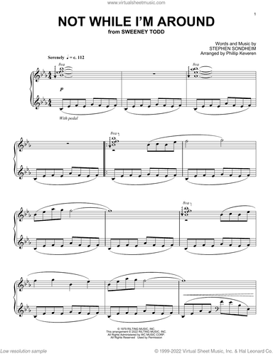 Not While I'm Around (from Sweeney Todd) (arr. Phillip Keveren)