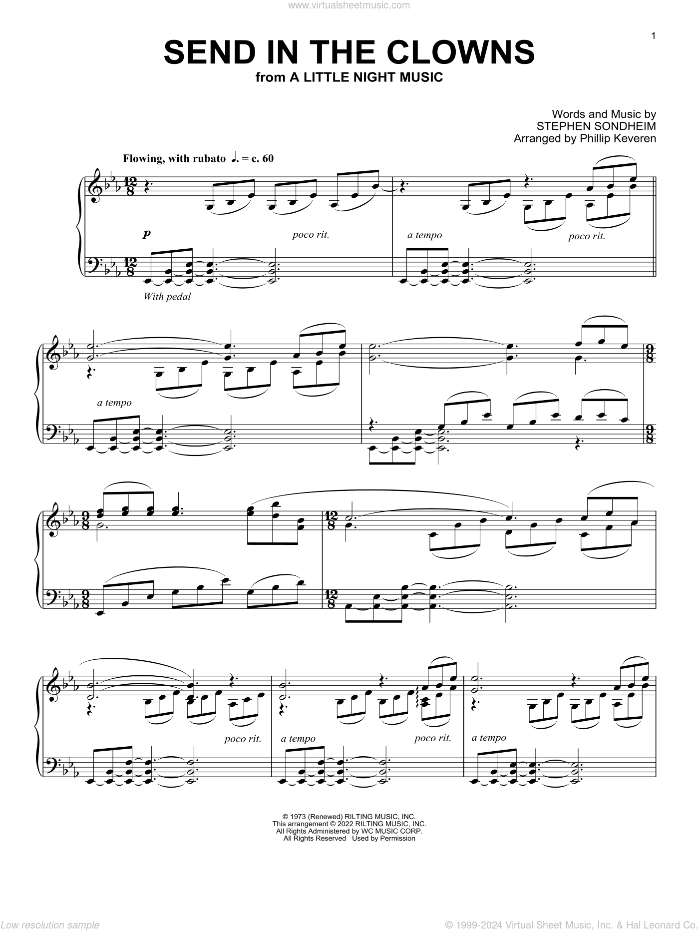 Send In The Clowns (from A Little Night Music) (arr. Phillip Keveren)