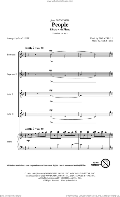 People (from Funny Girl) (arr. Mac Huff)