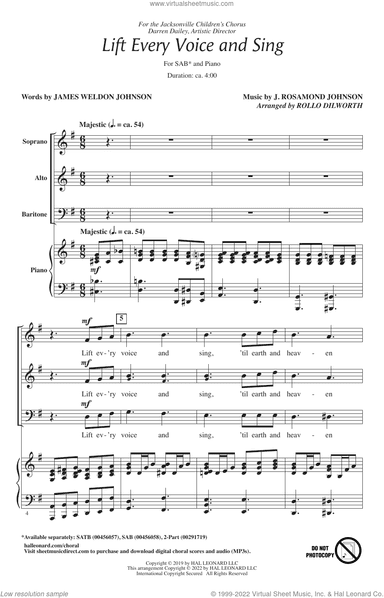 Lift Every Voice And Sing (arr. Rollo Dilworth)