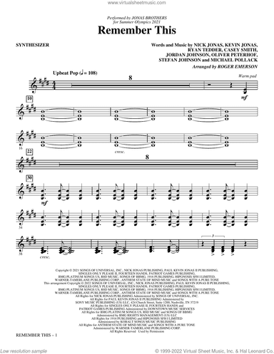 Remember This (arr. Roger Emerson) (complete set of parts)