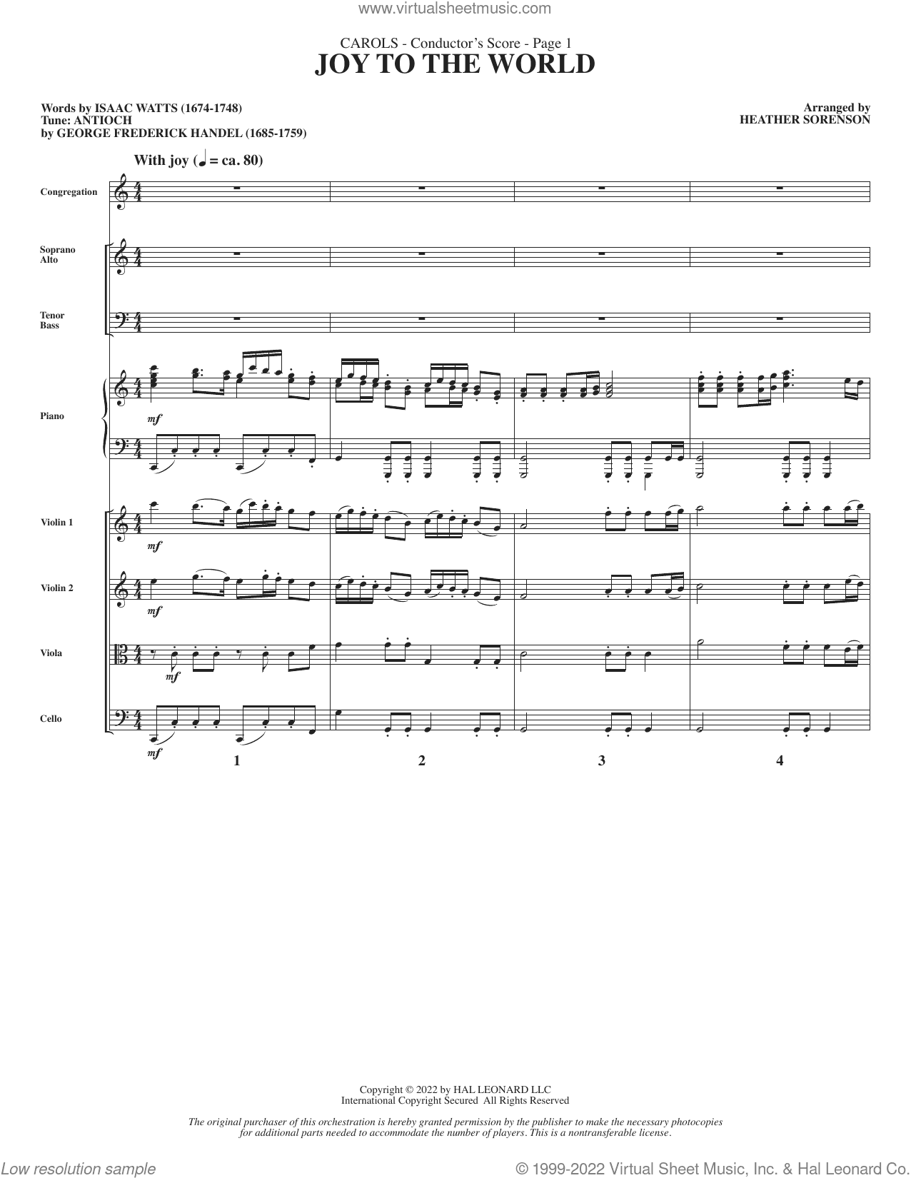 Carols (A Cantata for Congregation and Choir) (String Quartet)
