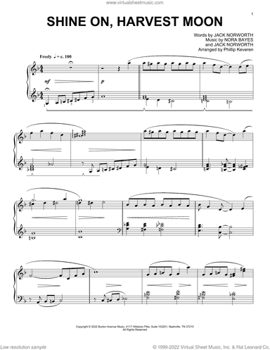 Shine On, Harvest Moon (arr. Phillip Keveren)