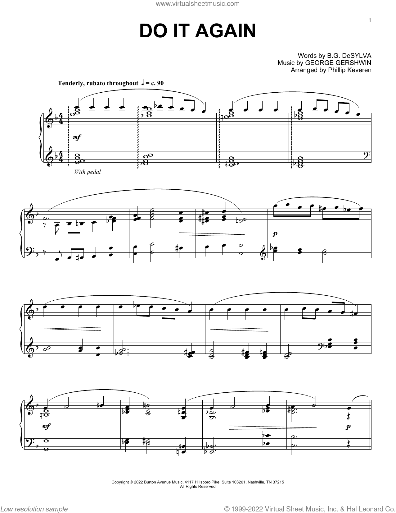 Do It Again (arr. Phillip Keveren)