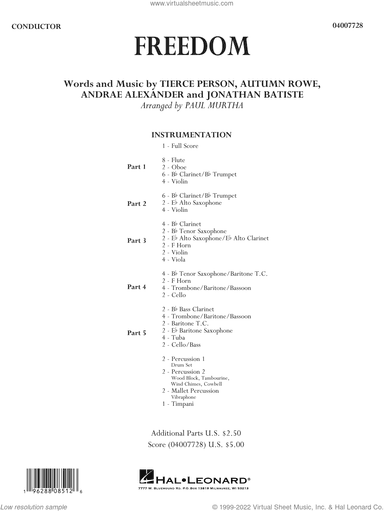 Freedom (arr. Paul Murtha) (COMPLETE)
